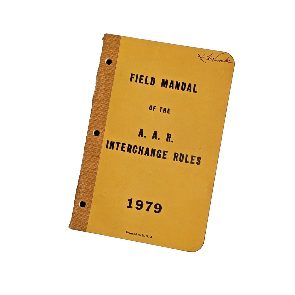VTG 1979 AAR Field Manual Interchange Rules Railroad Mechanical Operations Book‎